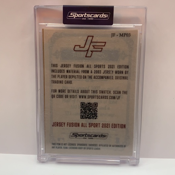 2021 Topps 206 Jersey Fusion Mike Piazza Mets Game Used Swatch (MISC9) - Picture 2 of 2